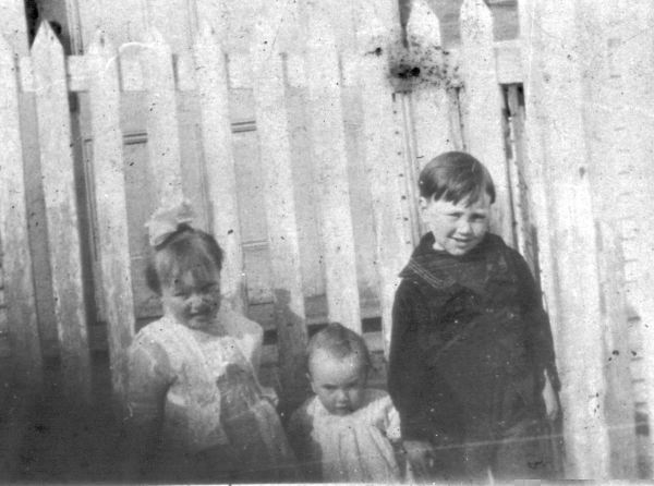 514: l-r Mollie, Gerry and Vince McCarthy. (circa 1923)  - Children of James McCarthy &amp;amp; Julia Reddy